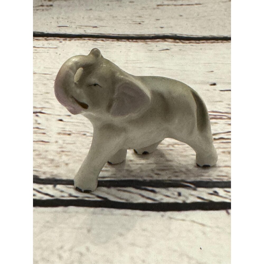 Vintage Gray Elephant Figurine